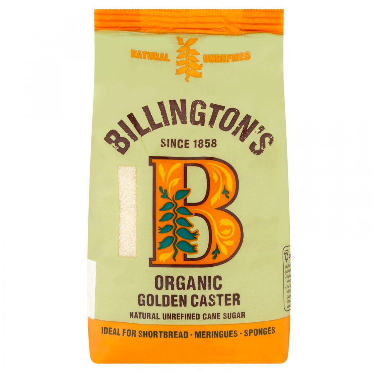 Billington's Organic Golden Caster Sugar 500g