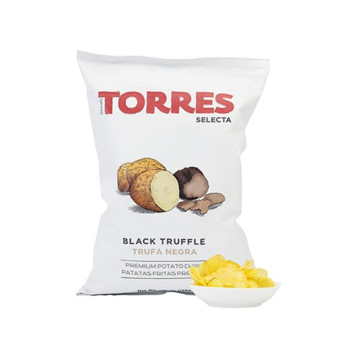 Torres Crisps Black Truffle 125g | Healthy Crisps UK