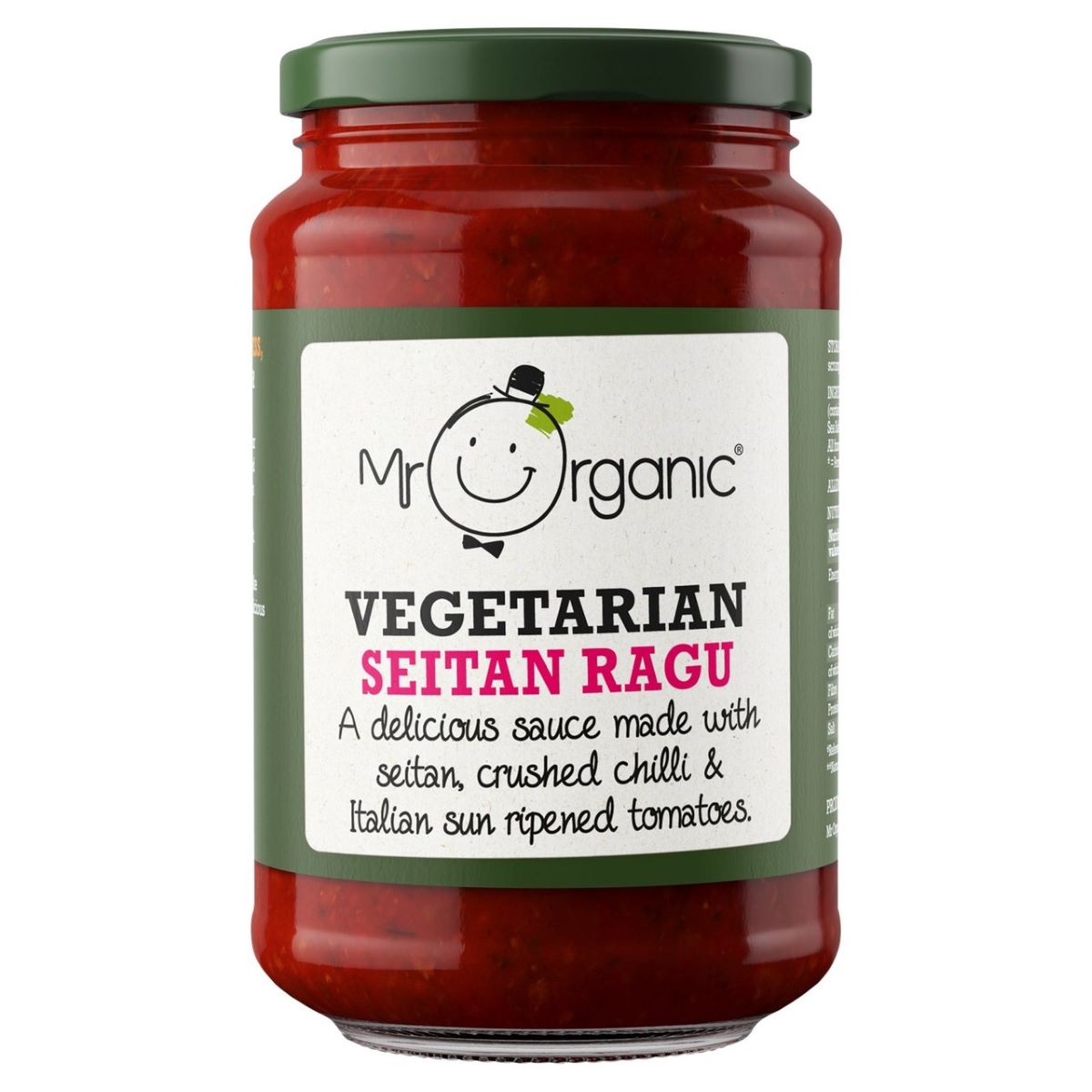 Mr Organic Seitan Crushed Chilli &Tomato Pasta Sauce 350g