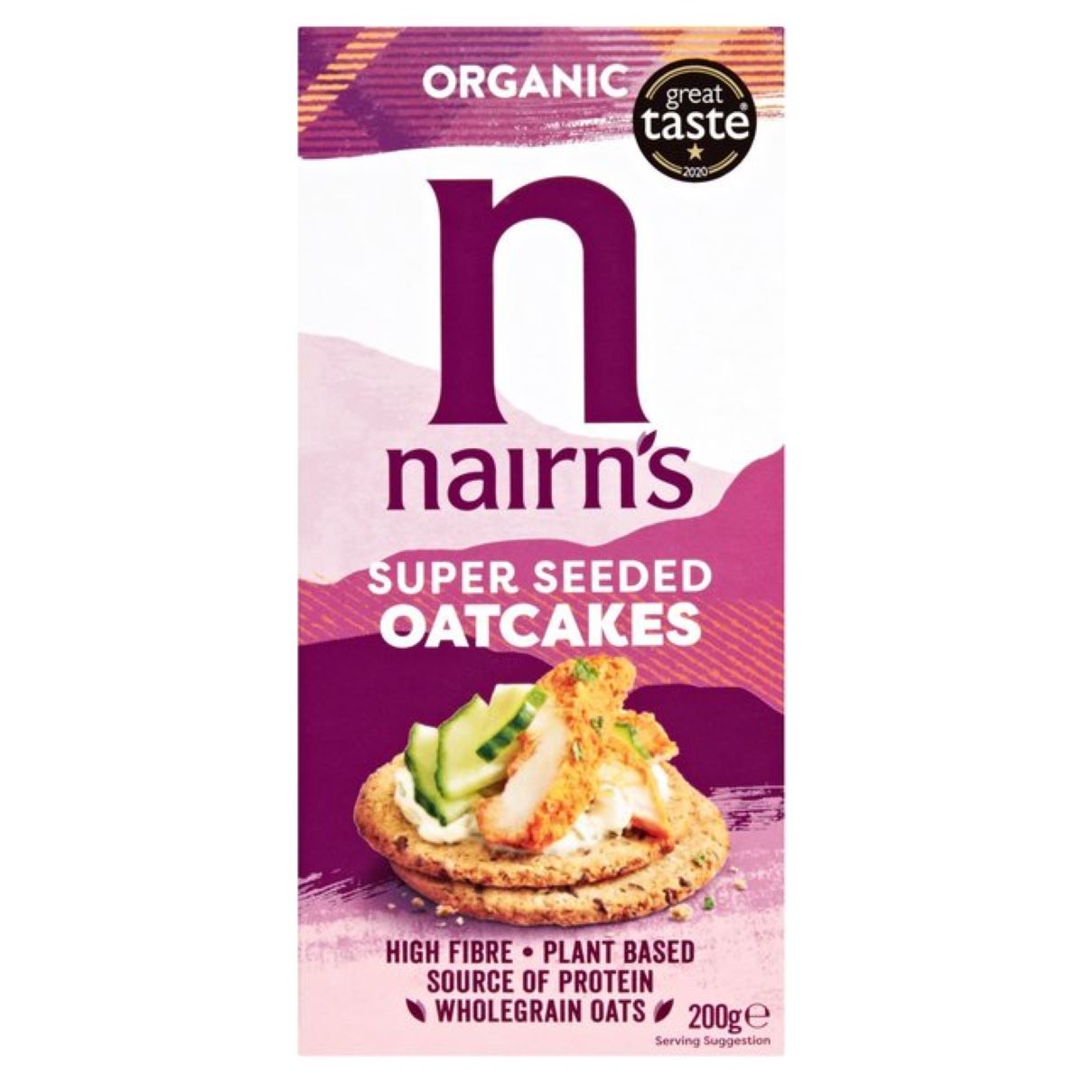 Nairns Organic Super Seeded Flaxseed, Chia & Sunflower Oatcakes 200g