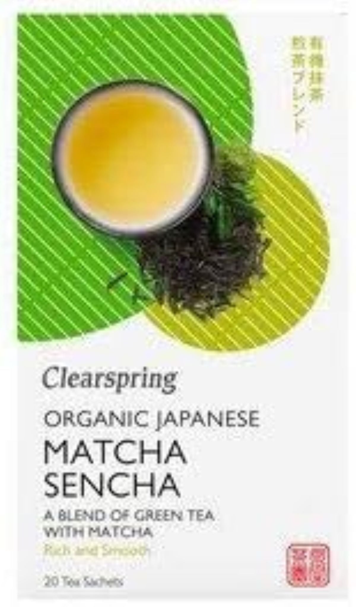 Clearspring Organic Japanese Matcha Sencha, Green Teabags 36g
