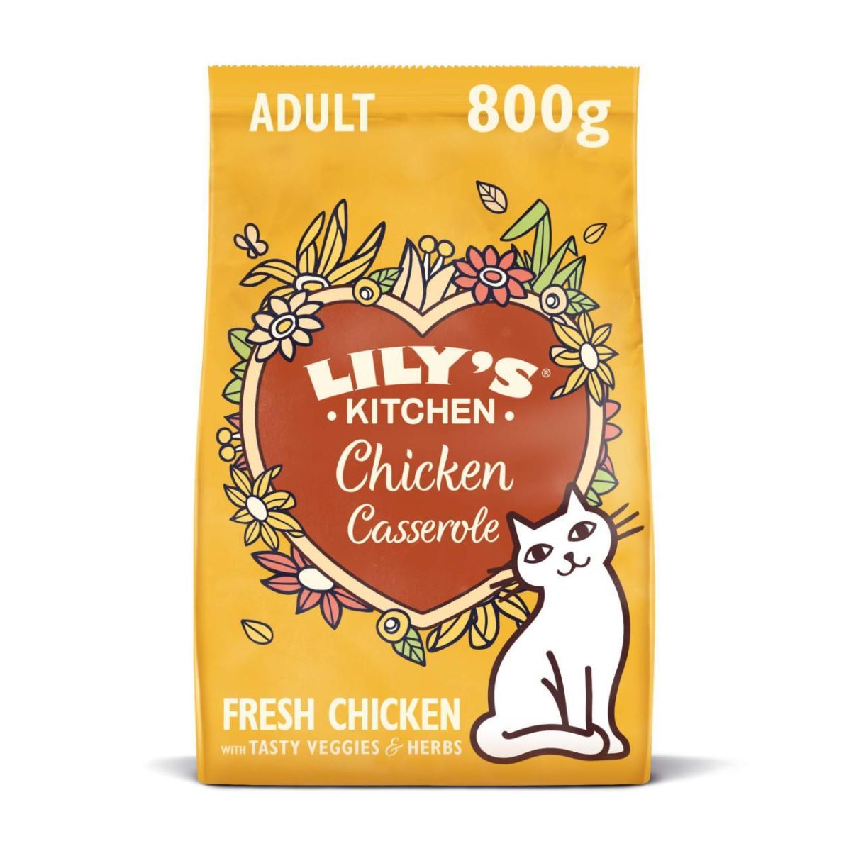 Lily's Kitchen Chicken Casserole Adult Dry Food for Cat 800g