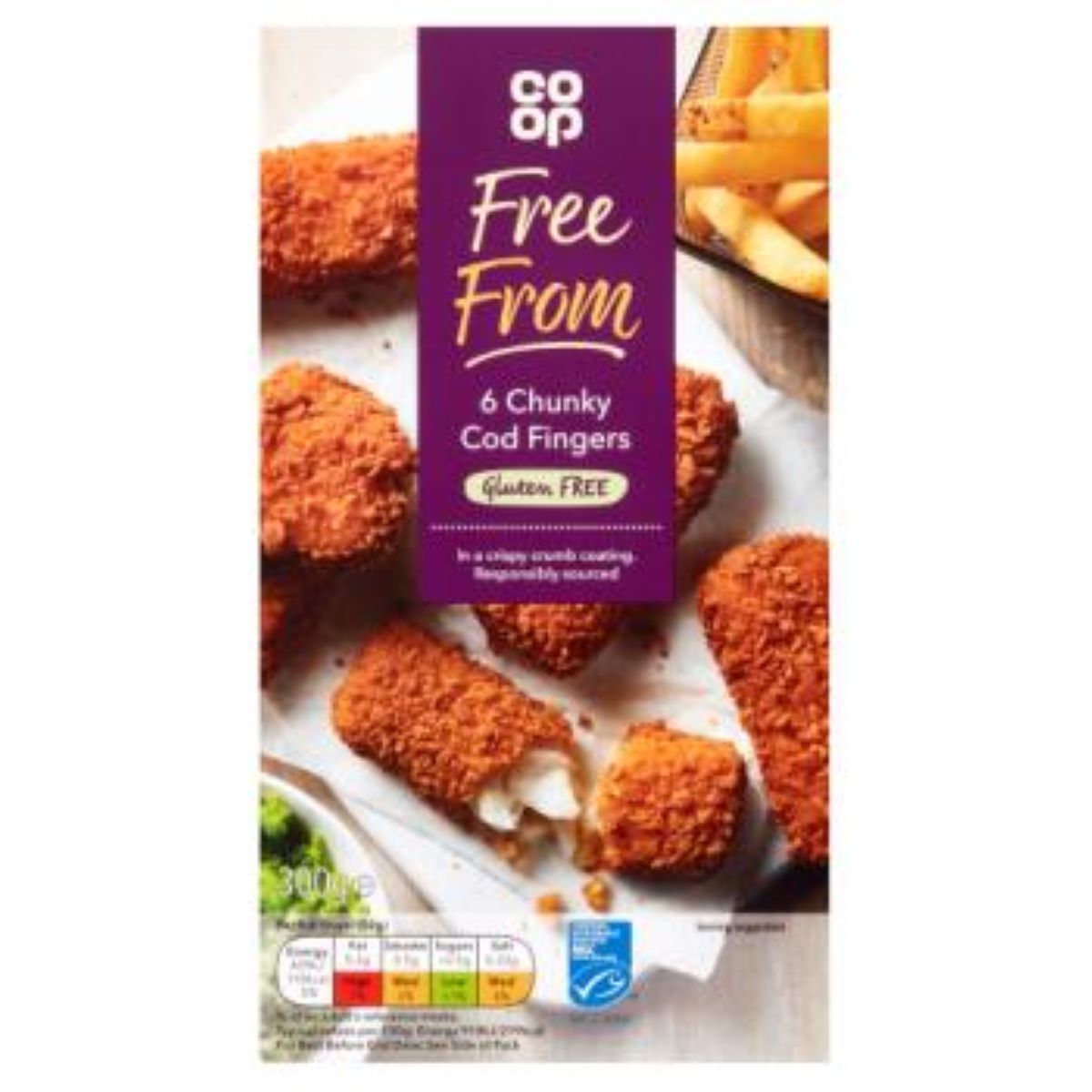 Co-op Free From 6 Chunky Cod Fingers 300g