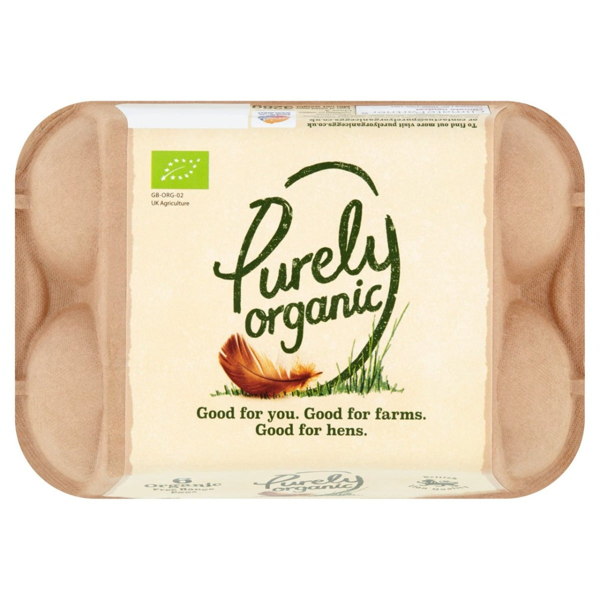 Purely Organic Free Range Eggs (6 Per Pack)