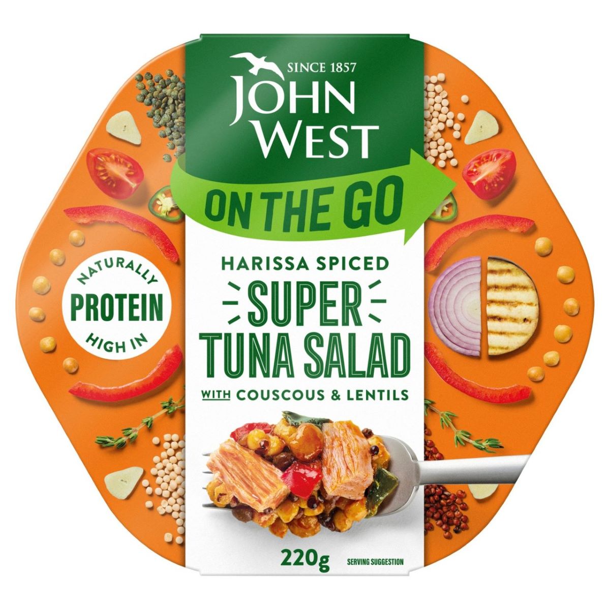 John West Harissa Spiced Super Tuna Salad 220g
