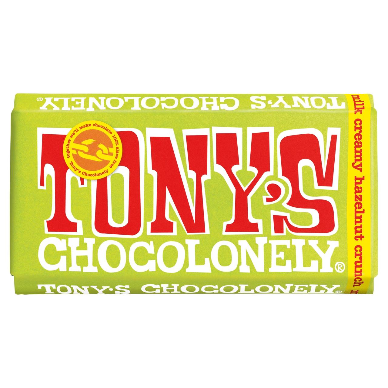 Tony's Chocolonely Milk Chocolate Creamy Hazelnut 180g