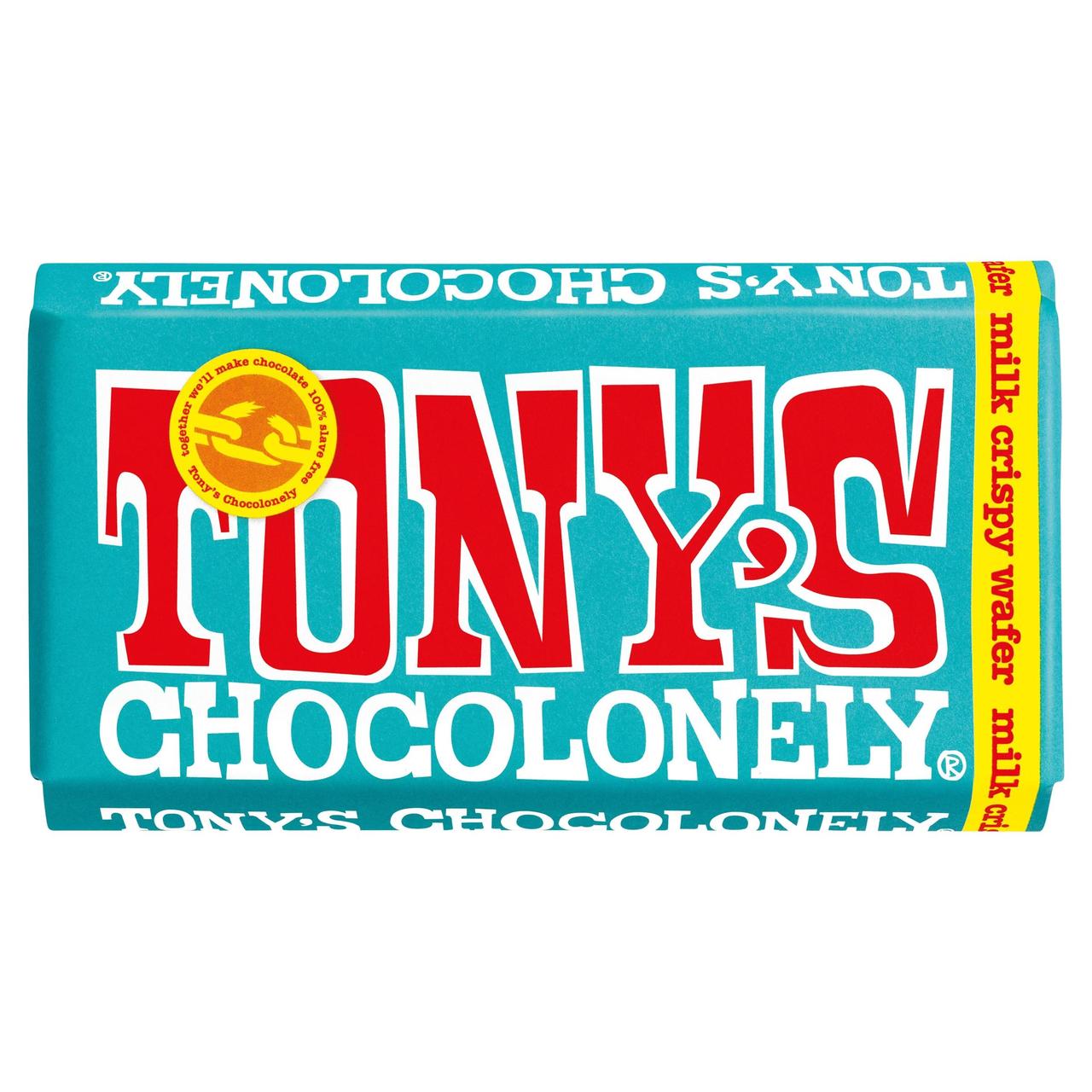 Tony's Chocolanely Milk Chocolate Crispy Wafer 180g