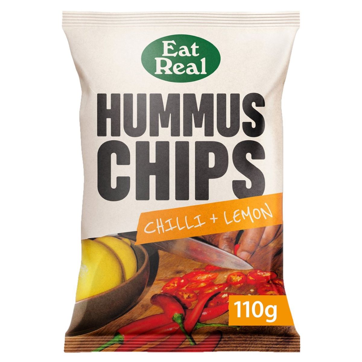 Eat Real Hummus Chilli & Lemon Chips 110g