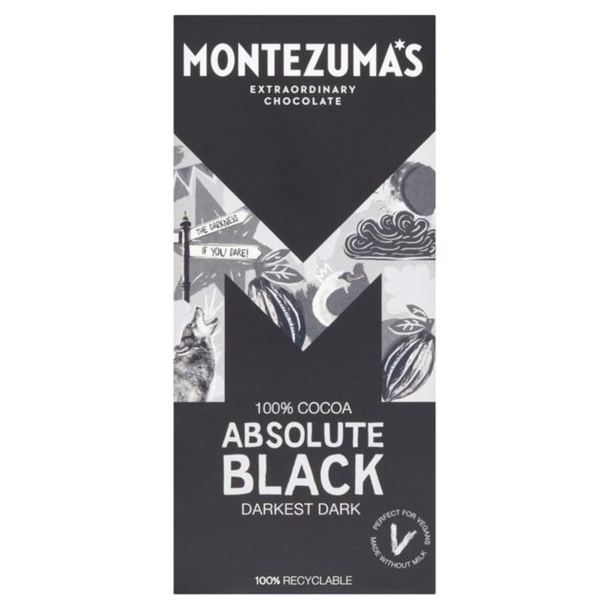 Montezuma's Absolute Black Almonds Dark Chocolate 90g