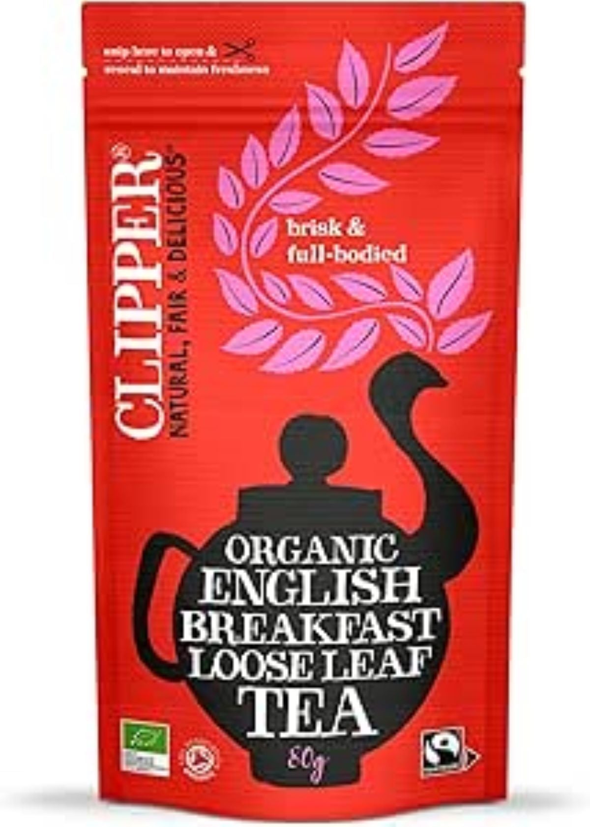 Clipper Organic Fairtrade Loose Leaf English Breakfast Tea 80g