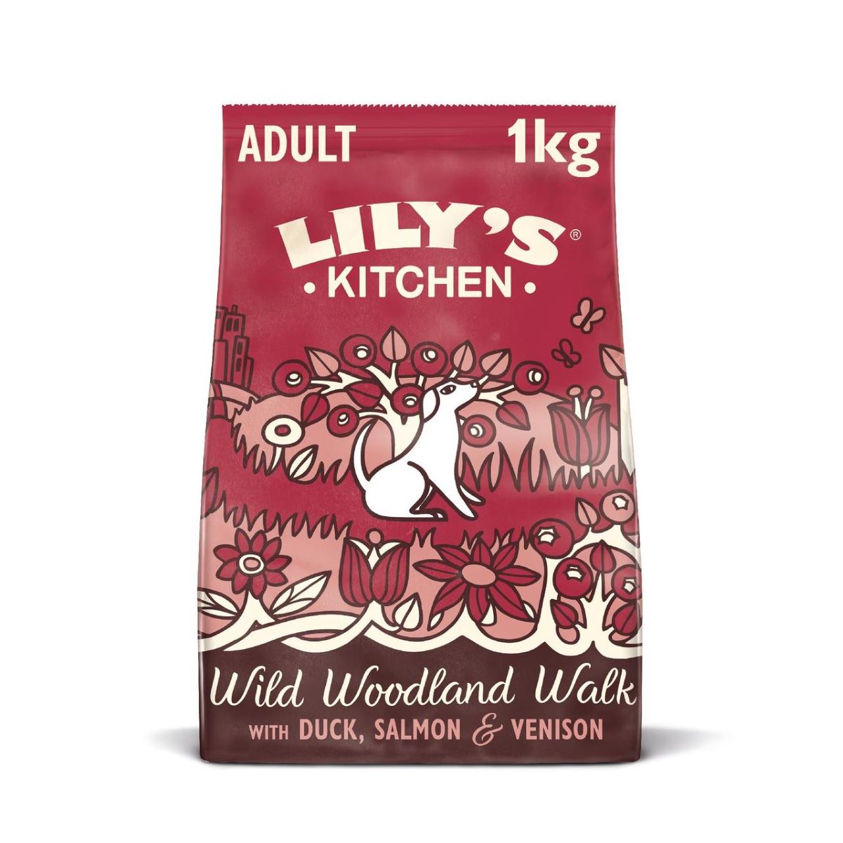 Lily's Kitchen Dog Duck, Salmon & Venison Wild Woodland Walk Adult Dry Food 1kg