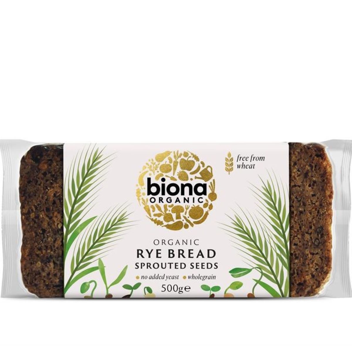 Biona Organic Rye Bread with Sprouted Seeds 500g