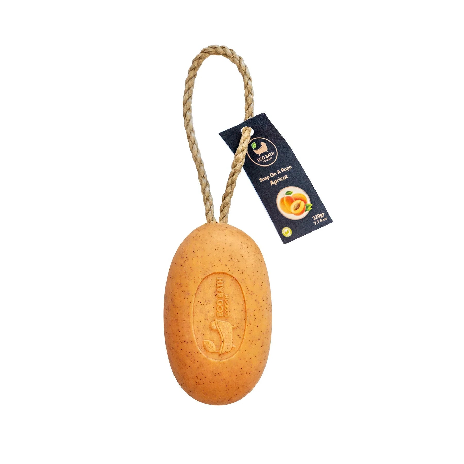Eco Bath Apricot Soap On A Rope - 220g