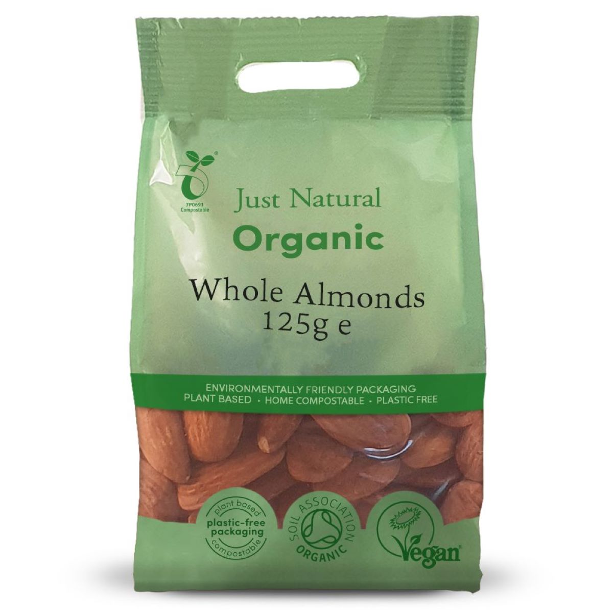 Just Natural Organic Almonds 125g