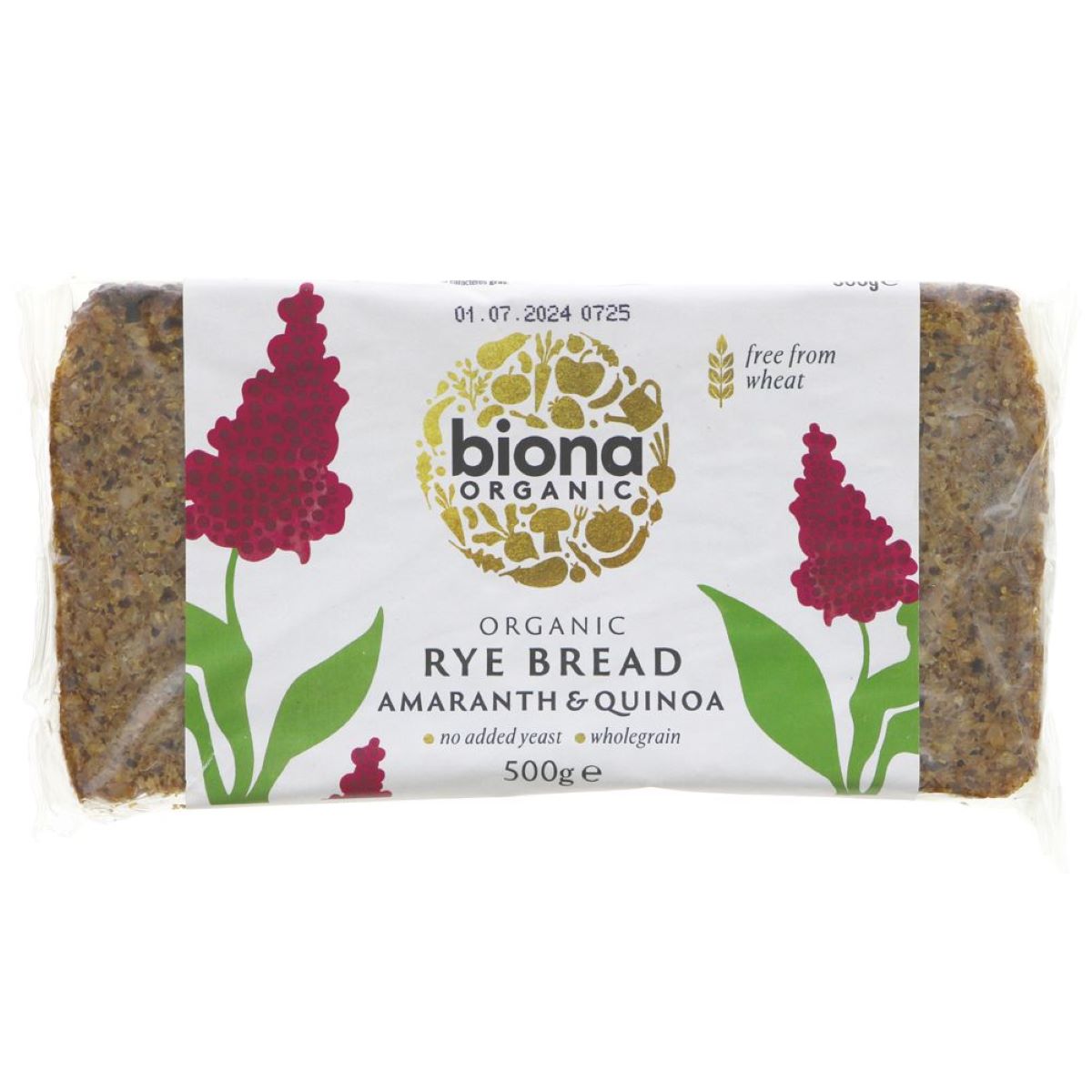 Biona Organic Rye Bread with Amaranth & Quinoa 500g