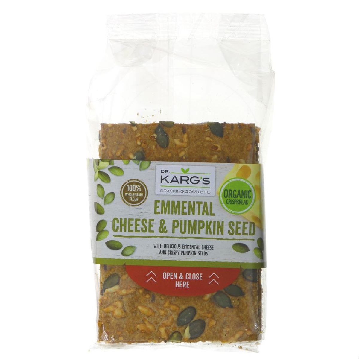 Dr Karg's Emmental Cheese & Pumpkin Seed Organic Crispbread 200g