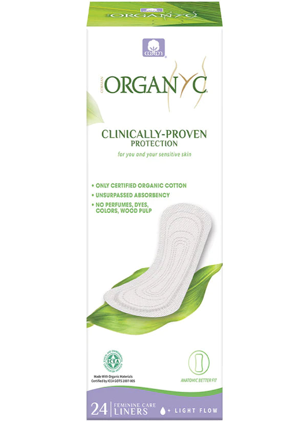 Organyc Clinically Proven Protection Light Flow 24 Liners