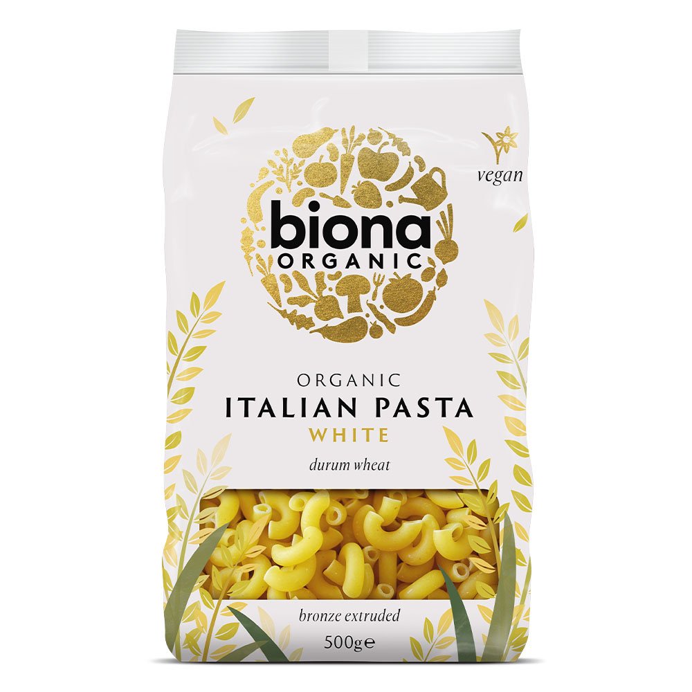 Biona Organic White Macaroni Pasta 500g