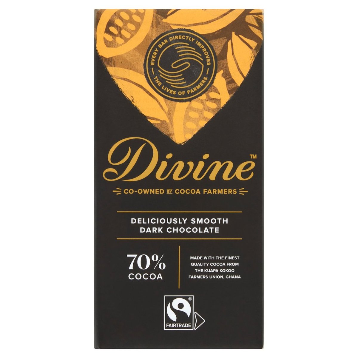Divine Smooth Dark Chocolate 70% Cocoa 90g
