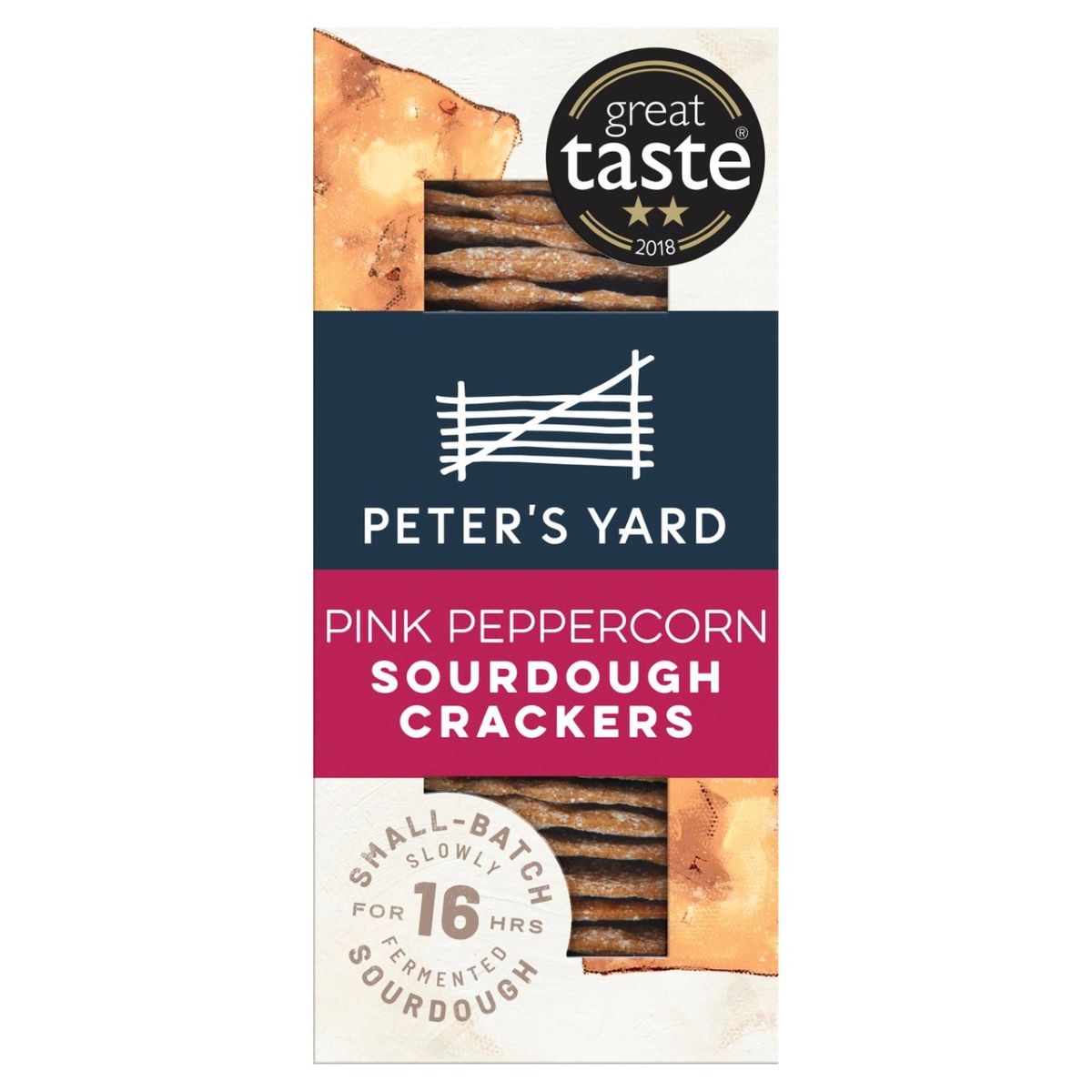 Peter's Yard Pink Peppercorn Sourdough Crackers 90g