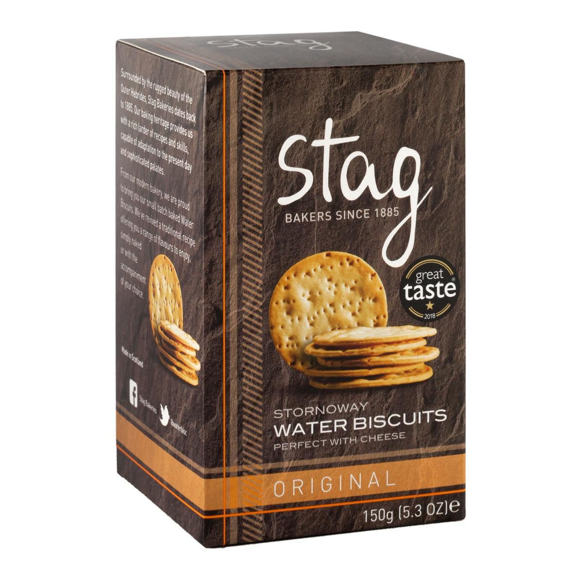 Stag Bakeries Original Water Biscuits 150g