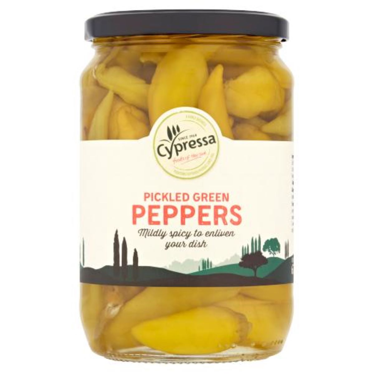 Cypressa Pickled Green Peppers 670g