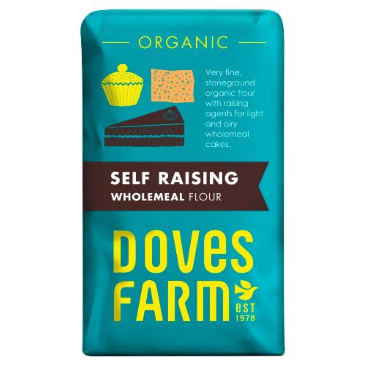 Doves Farm Self Raising Wholemeal Flour Organic 1Kg