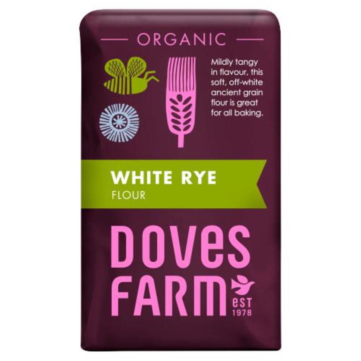 Doves Farm Organic White Rye Flour 1Kg