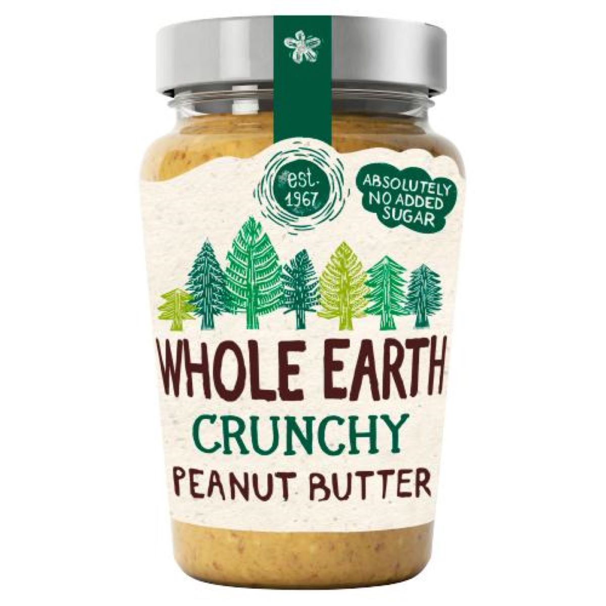 Whole Earth No Added Sugar Crunchy Peanut Butter 340g