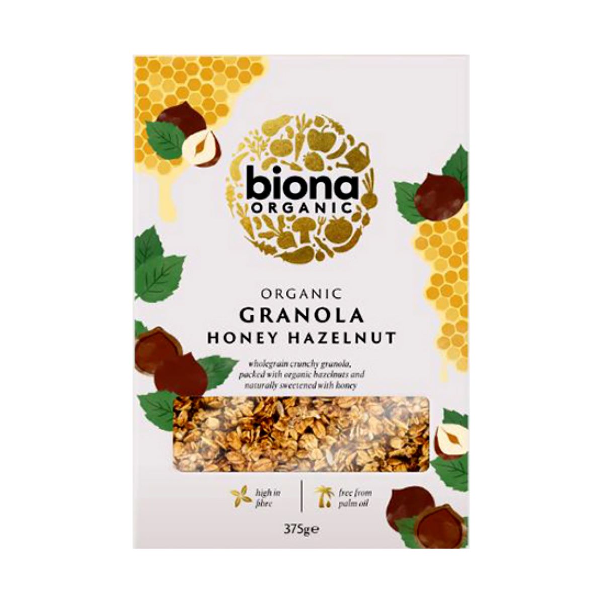 Biona Organic Granola Honey Hazelnut 375g