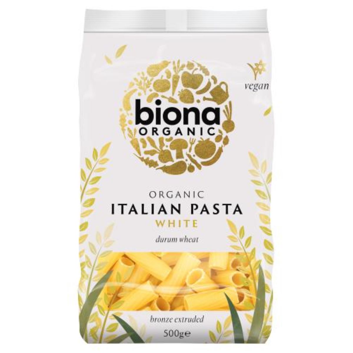 Biona Organic White Rigatoni Pasta 500g