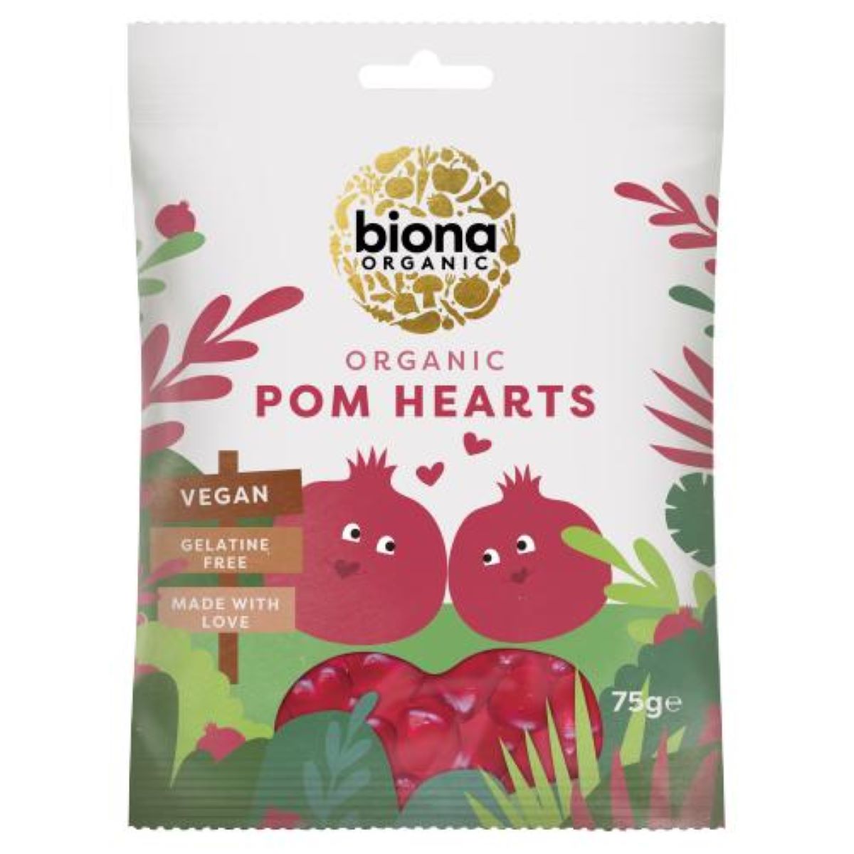 Biona Organic Pomegranate Hearts 75g