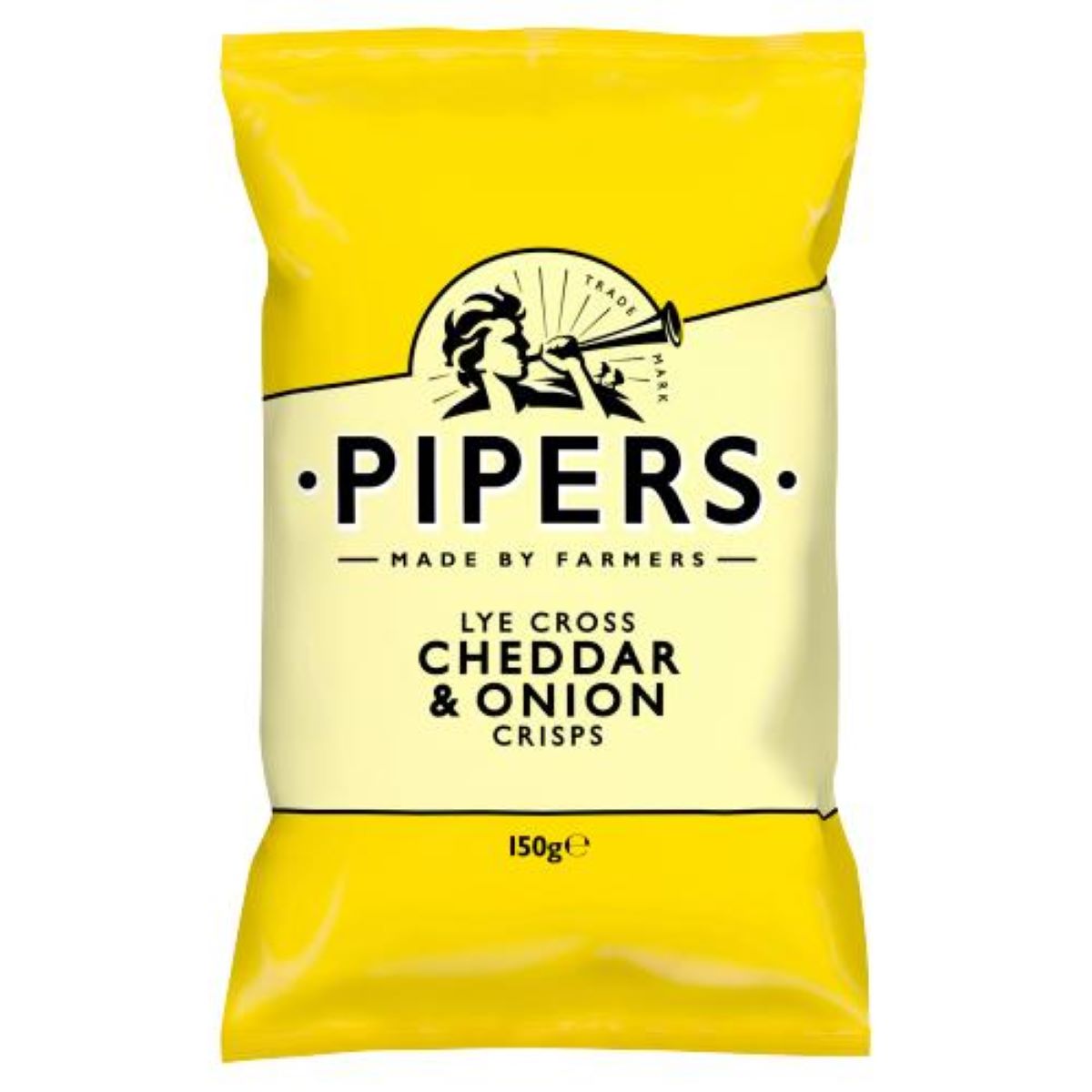 Pipers Lye Cross Cheddar & Onion Crisps 150g