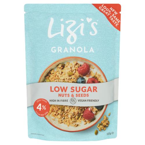 Lizis Low Sugar Nuts & Seeds Granola 450g