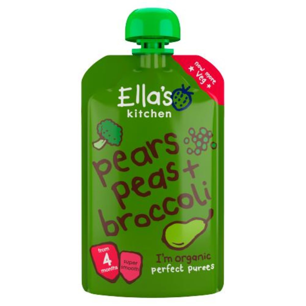 Ella's Kitchen Pears Peas & Broccoli 120g