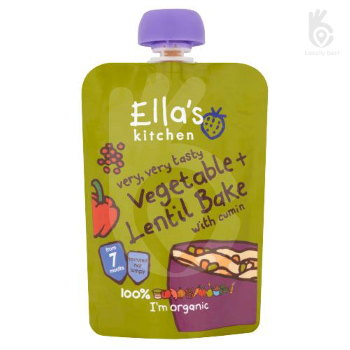 Ella's Kitchen Vegetable & Lentil Bake  130g