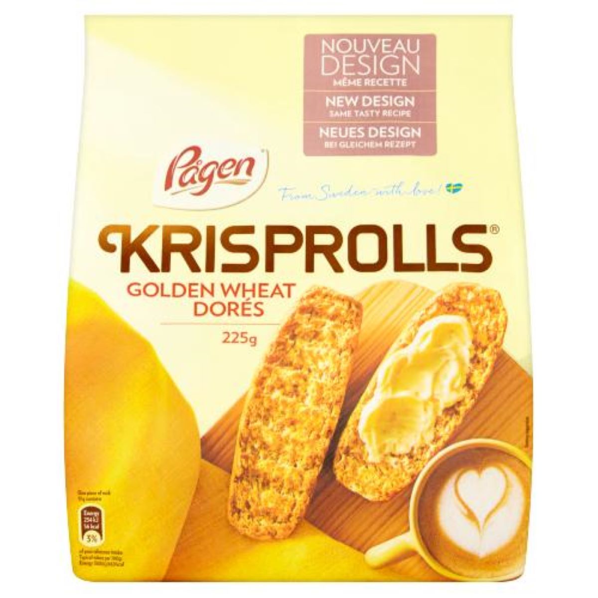 Krisprolls Golden Wheat 225g