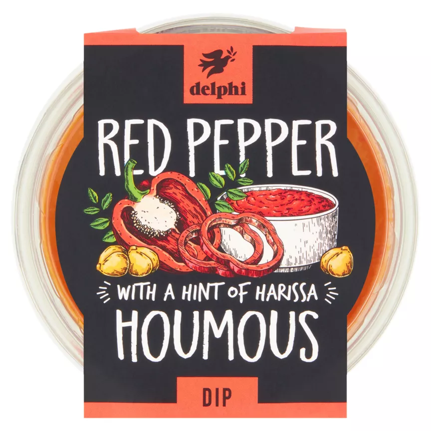 Delphi Houmous Red Pepper 170g
