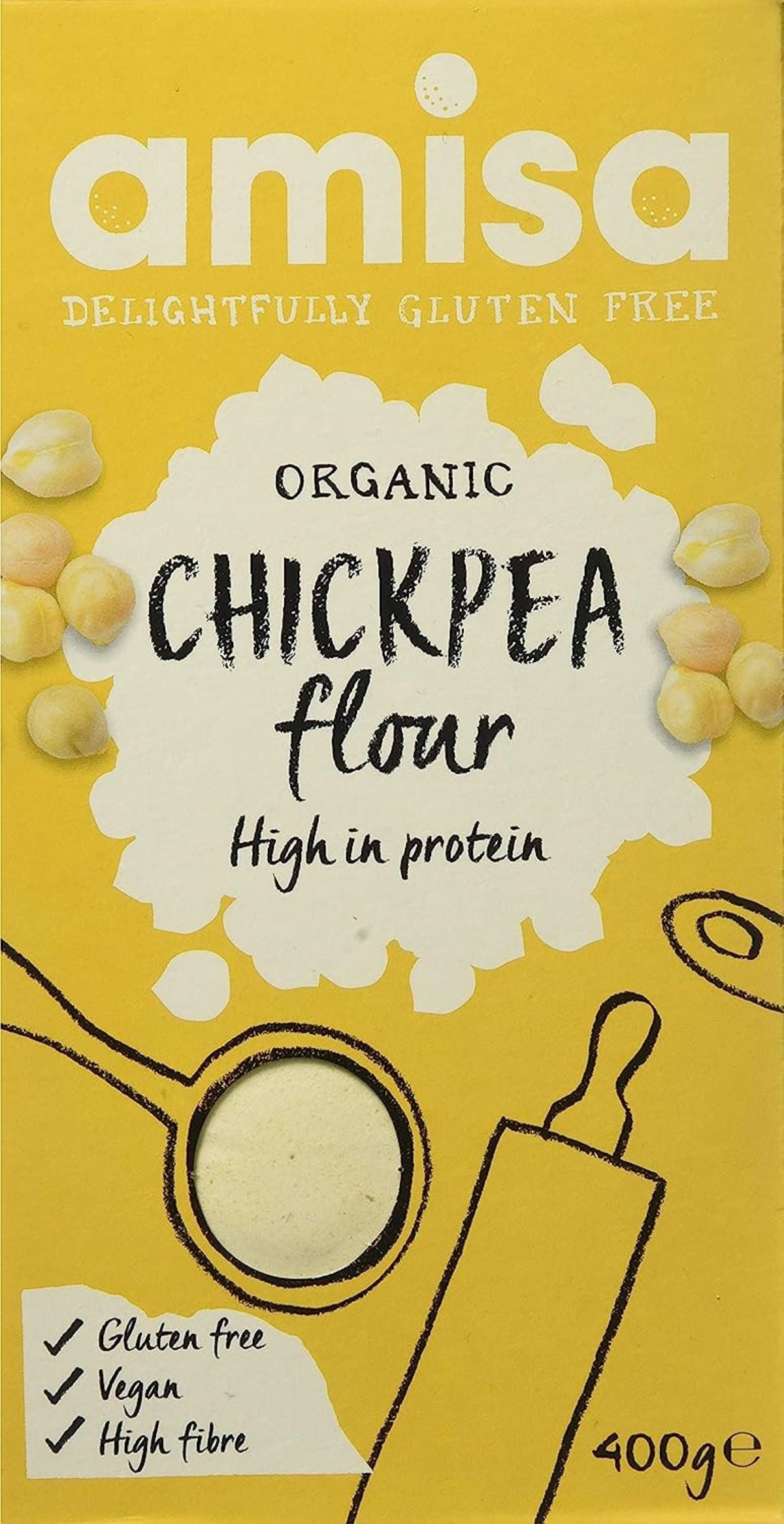 Amisa Organic Gluten Free Chickpea Flour 400g