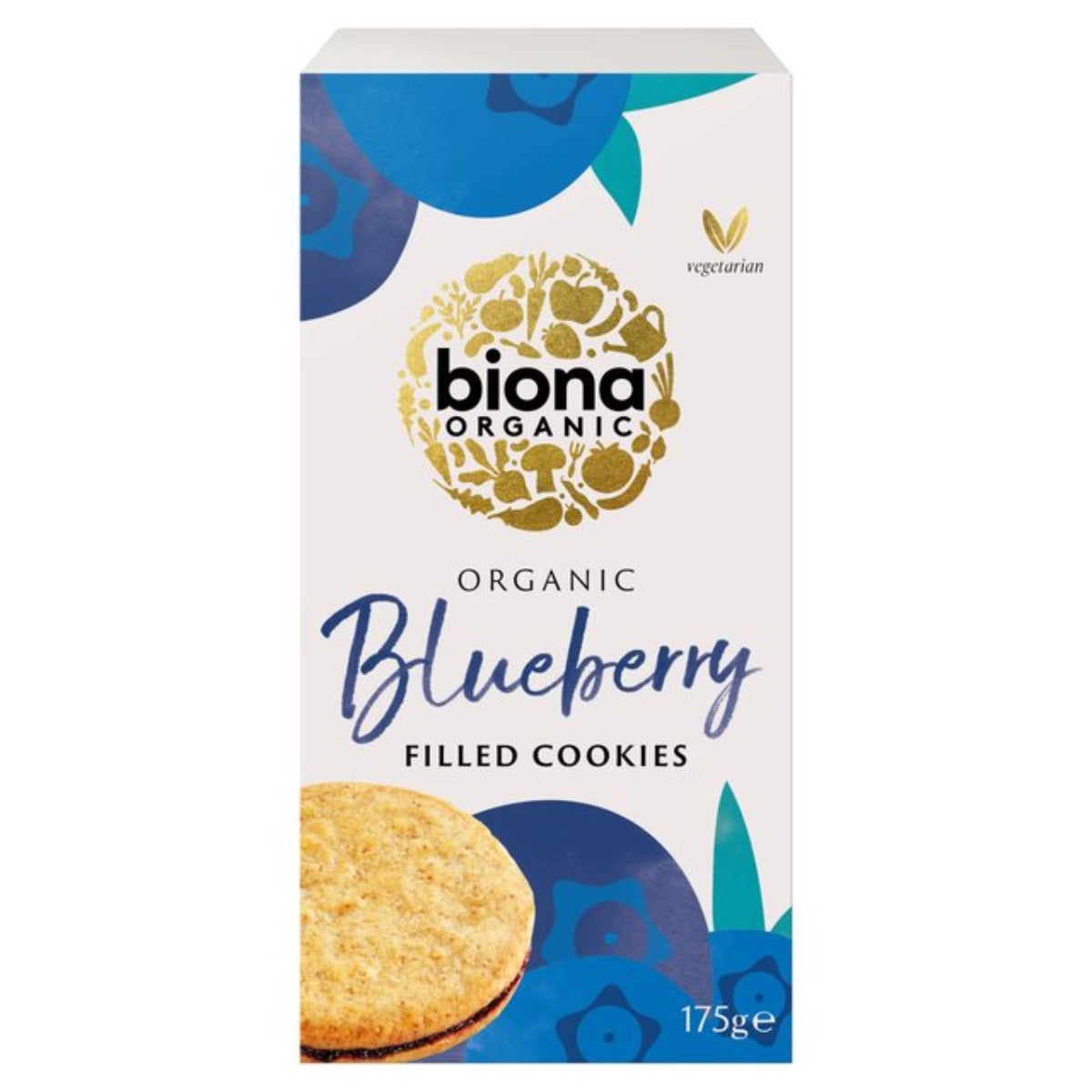 Biona Organic Blueberry Filled Cookies 175g