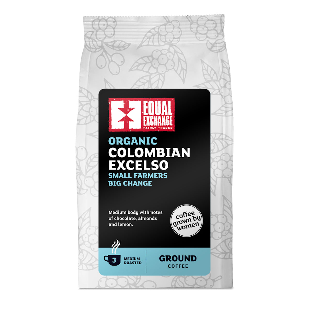 Equal Exchange Organic Colombian Excelso Ground Coffee 200g