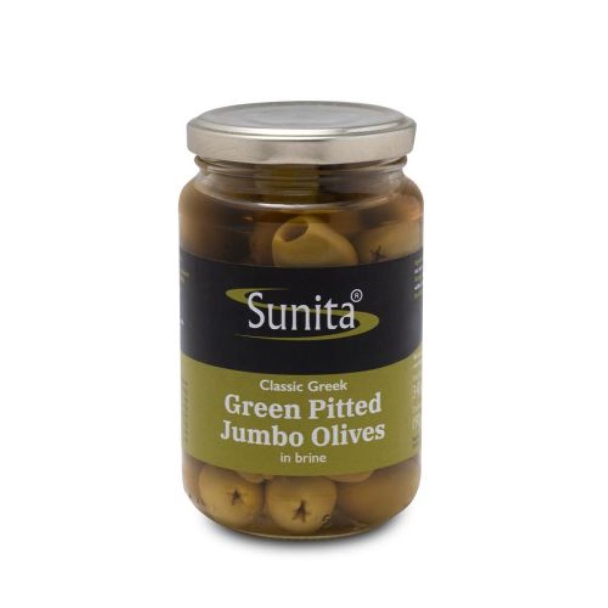 Sunita Green Pitted Jumbo Olives 340g