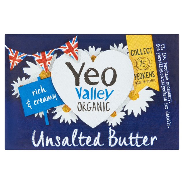 Yeo Valley Organic Unsalted Butter 200g