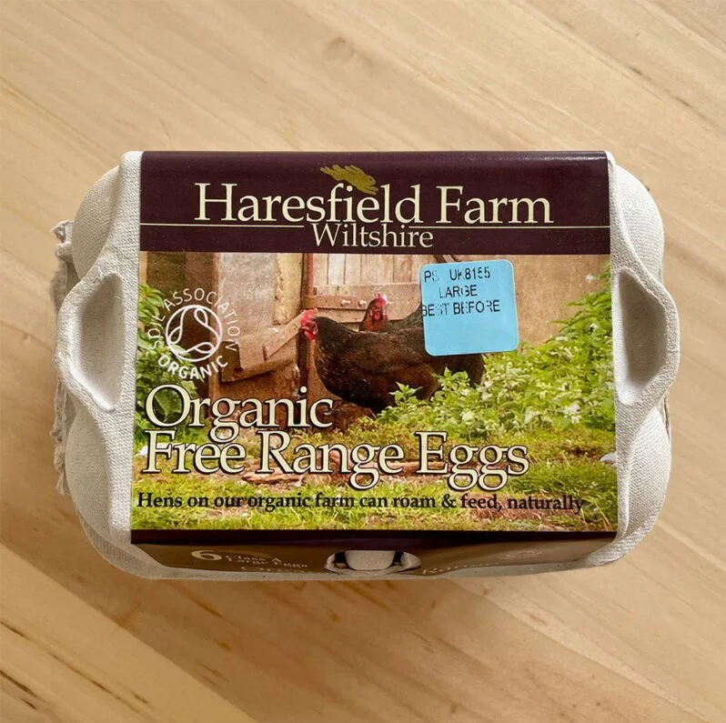 Buy Haresfield Farm Wiltshire 6 Free Range Eggs UK