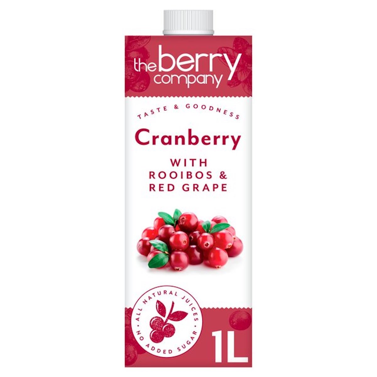 The Berry Co. Cranberry Juice With Rooibos & Red Grape 1L