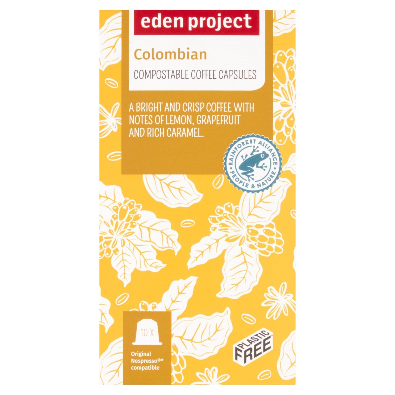 Eden Project Colombian 10 Coffee Capsules 50g