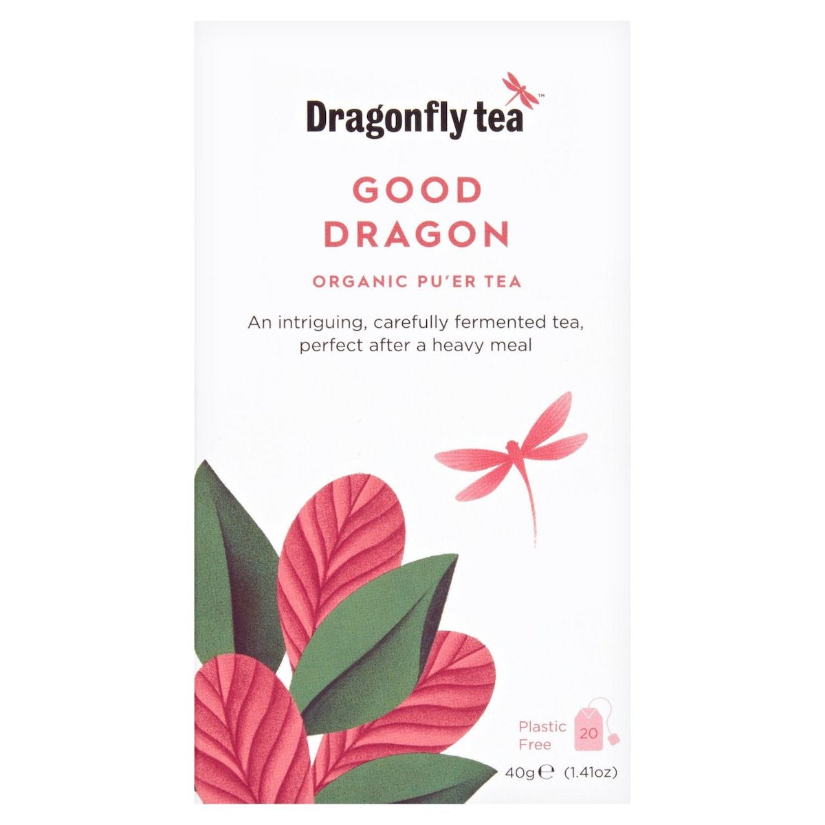 Dragonfly Tea Good Dragon Pu'er Tea 20 Teabags