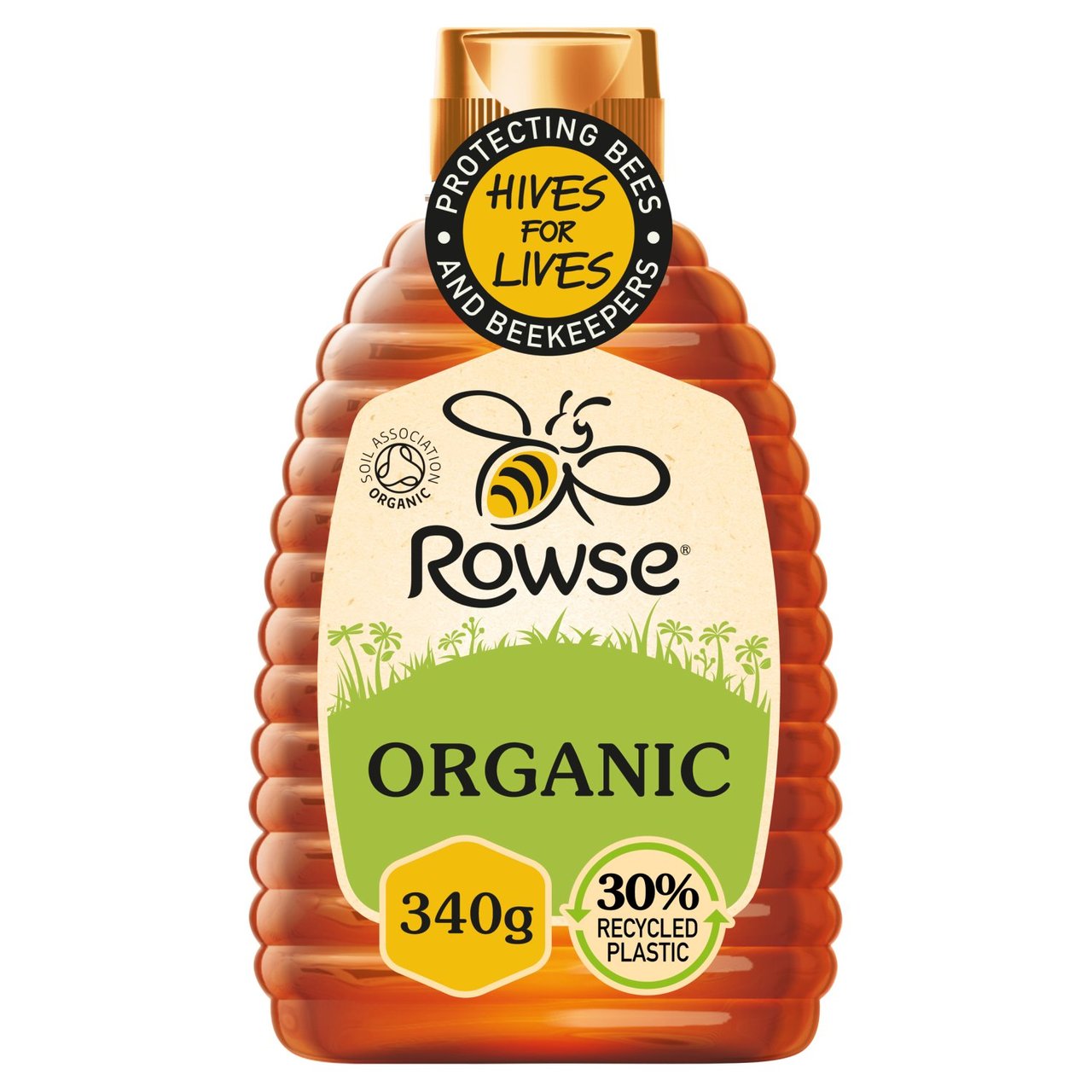 Organic Squeezable Rowse Honey 340g