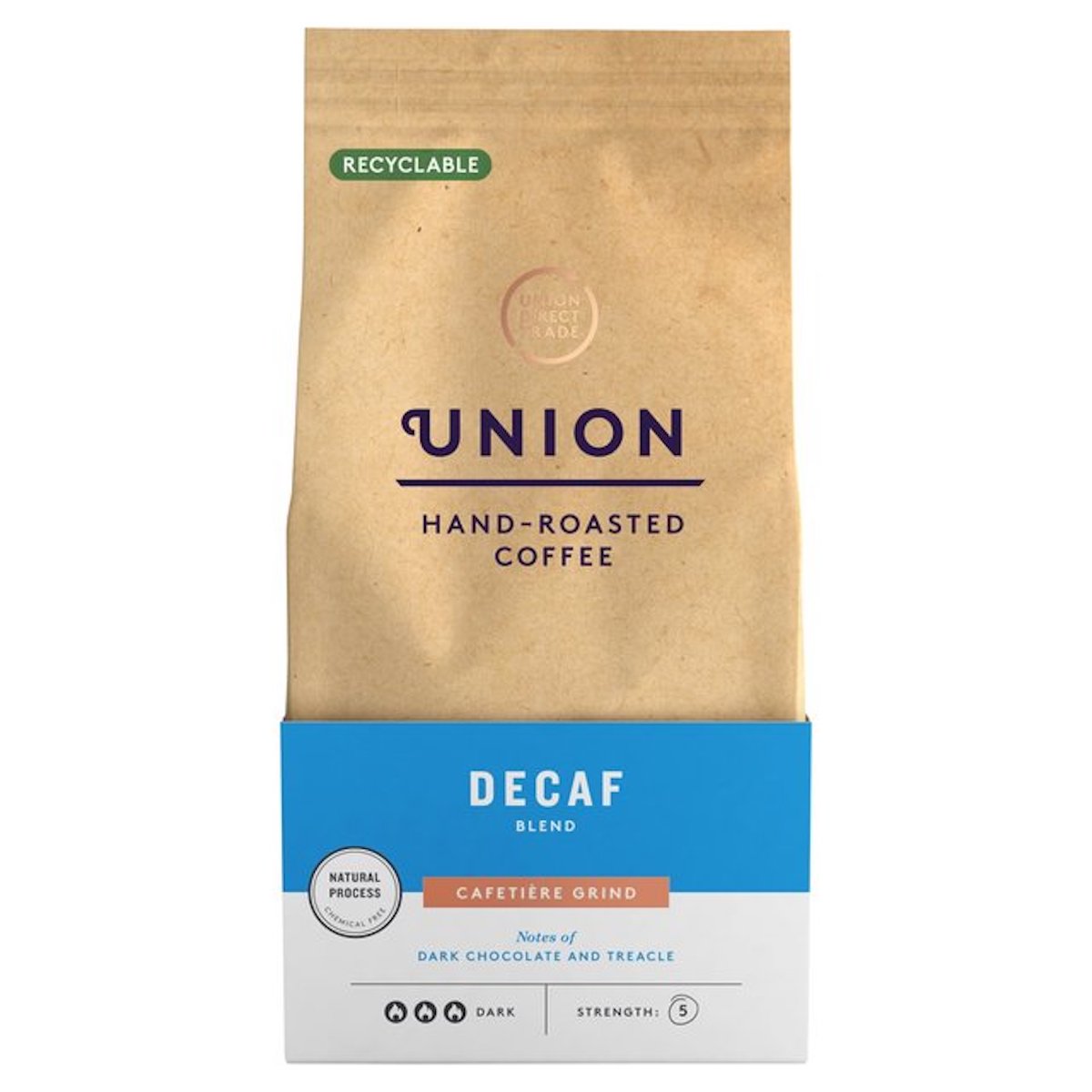 Union Decaf Blend Cafetiere Grind 200g